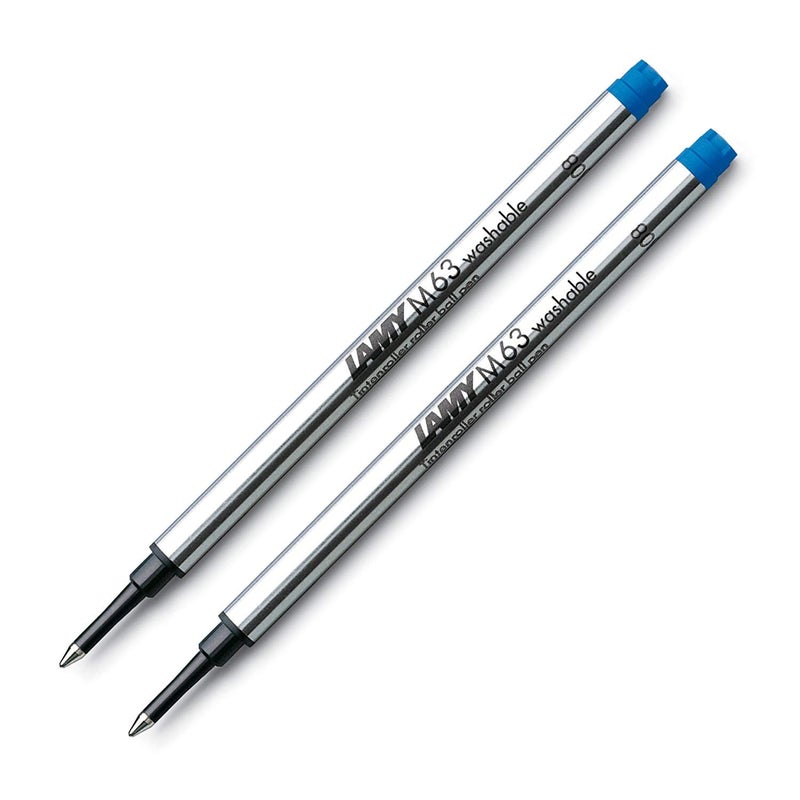 خراطيش حبر معدني كبيرة السعة LAMY M63 - خراطيش استبدال أصلية لجميع أقلام Lamy ذات الكرة - مقاومة للمستندات - عرض خط متوسط بحبر أزرق